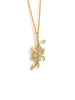Barakat Blessings Pendant Necklace Handmade 18k yellow gold Diamond cut chain 18" Charity 